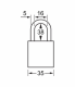S31KAMKRED | Zenex Padlock - Keyed Alike and Master Keyed (Master Key to order separately) padlock - Key retaining alt_view_2