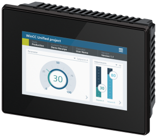 SIMATIC HMI MTP700 Unified Comfort Neutral front, 6AV2128-3GB36-0AX1, Siemens main