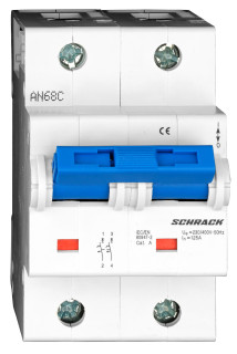 High current circuit breaker C 125/2, 10kA, Schrack Teknik, BR972912-- main