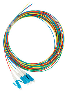 FO Pigtail LC, 9/125æm OS2, 2.0m, Easy Strip, 4pcs, HLP09L042P Schrack Technik
