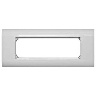 Frame Triple 80x205mm for centralplates 45x45mm, RAL9010