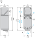 inductive proximity sensor XS7 40x40x117, PBT, Sn15 mm, 24...240VAC/DC, terminals, XS7C4A1MPG13 alt_view_5