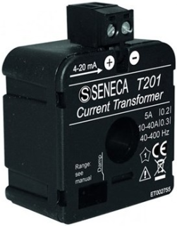 Current Transducer AC 5-40 A to 4..20 mA (Loop powered); T201 Seneca main