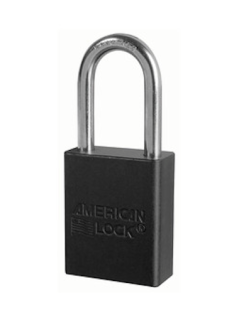 A1166MKBLK | Anodized Aluminium Padlocks - Master Keyed (Master Key to order separately) - 6 Pin locking mechanism main