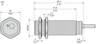 XS1M18MB250 | PROXIMITY DETECTOR