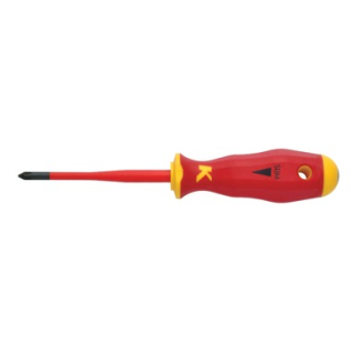 VDE Phillips screwdriver, Slim Line, Shaft length 80mm, Klauke main