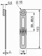 Limit switch lever, ZCY, thermoplastic roller variable length, ZCY45 alt_view_2