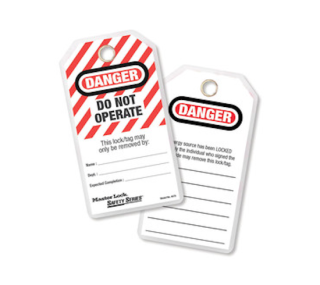 497A | English Lockout Tags - Danger-do not operate (Each bag contains 12) main