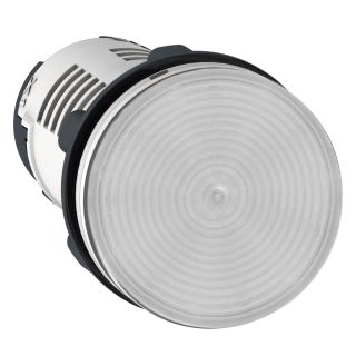 Monolithic pilot light, Harmony XB7, plastic, clear, 22mm, integral LED, 230...240V AC main