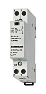Modular contactor 25A, 2 NO, 230VAC, 1MW main