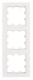 Three gang frame, Design CUBIC, white, EV105303 Schrack Technik main