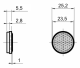 R9 PRISMATIC REFLECTOR Ø 23 MM -SELF-ADHESIVESUPPORT Ø 25 MM, 95A151080 Datalogic alt_view_2
