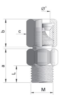 KPG1"-22 blīv slēgs ar vītni G1'' D=22mm main