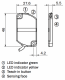 CQ28-10NPP-KW1 Capacitive proximity sensor Sn=10mm, PNP, NC or NO, Non-Flush, Cable 4-wire 2 m , Dimensions 28 x 46 x 5.5 mm (W x H x D) 6030132 Sick alt_view_3