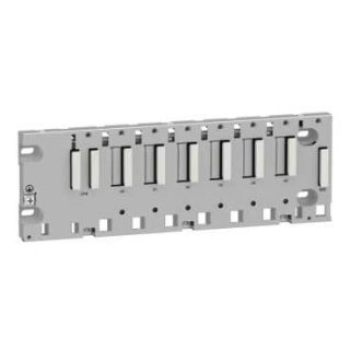 Backplane, Modicon X80, 6 slots, panel, mounting plate or DIN rail mounting