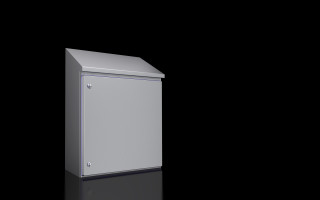 Higiēniska dizaina kompakts korpuss 1.4301, P x A x Dz 610x650x300 mm, augstums aizmugurē 821 mm, 1311600 Rittal main