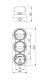 TLINE 3 LT XLF S DIRECT RAG - TLINE TRAFFIC LIGHT 12/24V DCAC WITH 3 XLF (RED, AMBER, GREEN) WITH 3 LUMINOUS EFFECTS (STEADY, FLAHING OR STROBE). IP66., 69788 Sirena alt_view_2