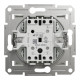 Asfora - 1pole 2way switch -10AX screwless, white wo frame main