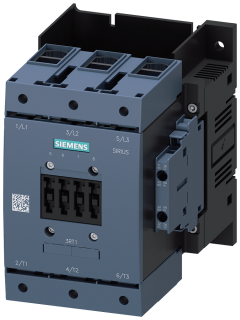 Contactor, AC-3e, 115 A/55 kW/400 V, 3-pole, 2 NO+2 NC, box terminal/screw te..., 3RT1054-1LA06, Siemens main