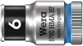 8790 HMA HF Zyklop socket with 1/4" drive with holding function, 6 x 23 mm, 05003721001 Wera main