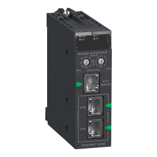 remote IO drop E/IP, Modicon X80, performance, service port, advanced features