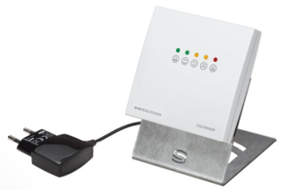 1501-61A0-0686-231 School CO2 sensor 0...3000ppm LED traffic light + signal tone, Plug-in power supply unit, + stainless steel stand, AERASGARD® RCO2-AS main