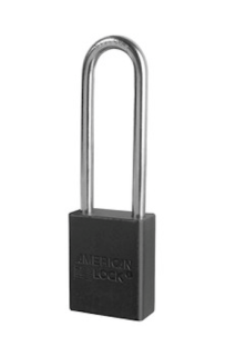 A1107BLK | Anodized Aluminium Padlocks - Keyed Different - 5 Pin locking mechanism main