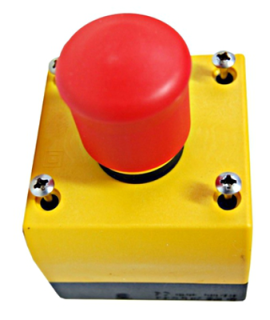 Compl. enclosure, `Emergency OFFï Mushroom button, 1NO+1NC main