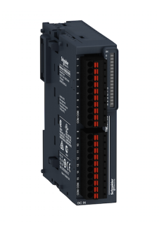 discrete output module, Modicon TM3, 16 relay outputs, spring, 24V DC main