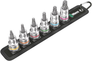 Belt C 3 TORX® HF Zyklop bit socket set with holding function, 1/2" drive, 6 pieces, 05003997001 Wera main