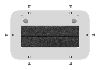 WSA Cable entry gland plate for type A, with foam rubber, WSAMFR0A-- Schrack Technik