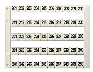 Marķējums ''201..250'', piemērots IK6, 1gb IK697044 Schrack Technik main