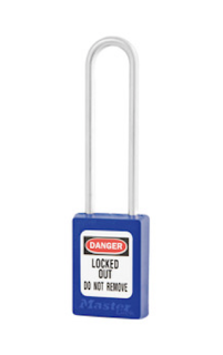 S33KAMKLTBLU | Zenex padlock - Keyed Alike and Master Keyed (Master Key to order separately) padlock - NO Key retaining main