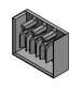 Busbar end-cap 4-pole, BSA90118 Schrack Technik main