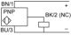 inductive proximity sensor XS8 40x40x15, PBT, Sn25mm, 12...24 VDC, cable 2 m, XS8C1A1PBL2 alt_view_5