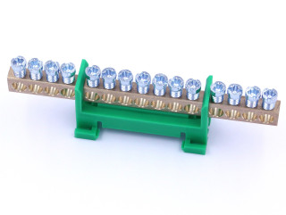 PE terminal, 15 outgoing terminals, IK021039A Schrack Technik main