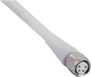 Konektors ar kabeli DOL-0804-G25MRN, M8, 4-PIN, taisns, mamma, kabelis 25m, IP67/IP69K, 6058513 Sick main