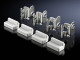 Wall mounting bracket for AX, KX stainless steel 1.4301 (AISI 304), 20 mm distance from wall, 2433010 Rittal main