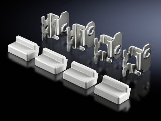 Wall mounting bracket for AX, KX stainless steel 1.4301 (AISI 304), 20 mm distance from wall, 2433010 Rittal