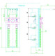 Busbar adapter 32A 72mm 1 RAIL alt_view_2