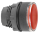 Head for illuminated push button, Harmony XB5, plastic, red flush, 22mm, universal LED, spring return, plain lens alt_view_3
