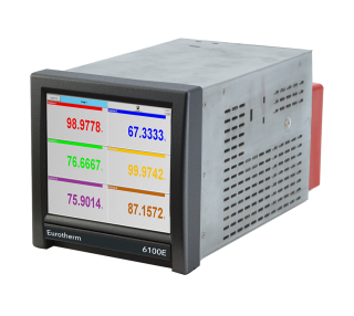 Paperless Graphic Recorde 6100E, 5.5''TFT, 90-264 VAC, 3AI,  Modbus TCP main