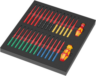 9751 Foam insert Kraftform Kompakt VDE set 1, 28 pieces, 05150151001 Wera main