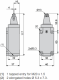 Limit switch, XCKS, steel roller plunger, 1NC+1 NO, snap action, M20, XCKS102H29 alt_view_3