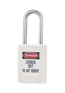 S31MKWHT | Zenex Padlock - Keyed different and Master Keyed (Master Key to order separately) - Key retaining main