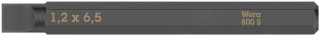 800 S Slotted bits for impact screwdrivers, 1.2 x 6.5 x 70 mm, 05018142001 Wera main
