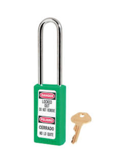 411LTGRN | Zenex padlock - Keyed different - Key retaining main