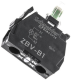 Light block, Harmony XB4 XB5, white, for head 22mm, universal LED, screw clamp terminals, 24V AC DC alt_view_4