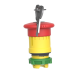 Emergency stop head, Harmony XB5, switching off, plastic, red mushroom 40mm, 22mm, trigger latching key release alt_view_5