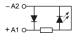 protection accessories, Harmony Electromechanical Relays, diode, green LED, for all sockets, 6...24V DC alt_view_4